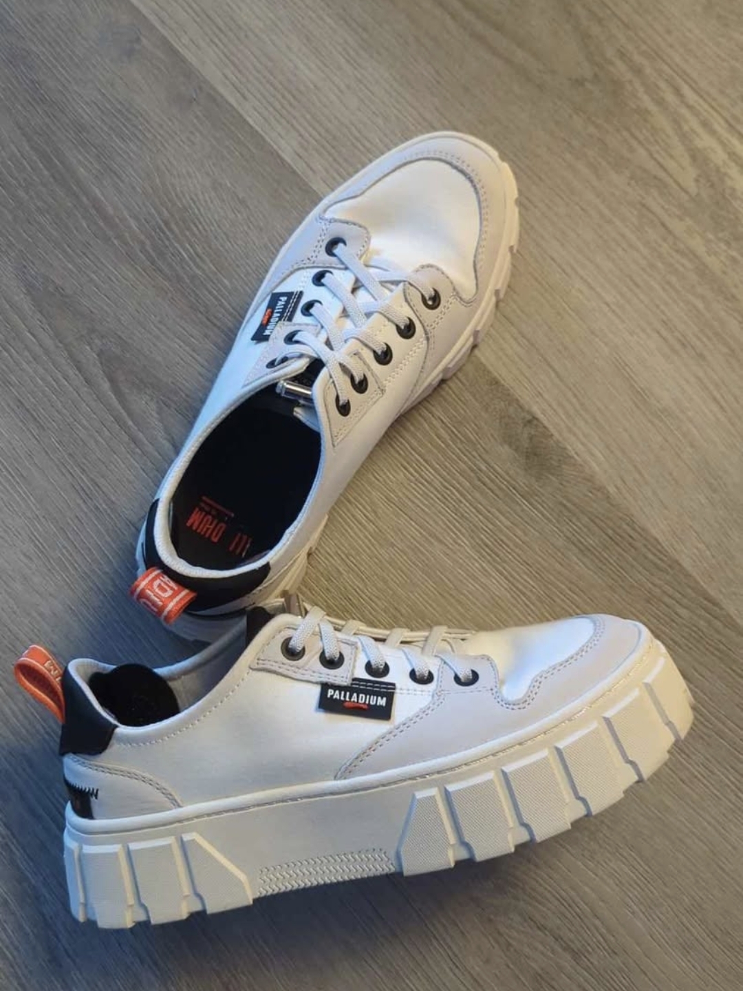 Palladium Women's White Platform Sneakers